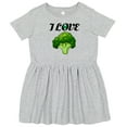 thumbnail image 3 of Inktastic I Love Broccoli Girls Toddler Dress, 3 of 5