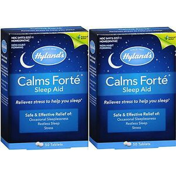 Hyland's Calms Forte Homeopathic Sleep Aid 50 Tablets ( 2 pack