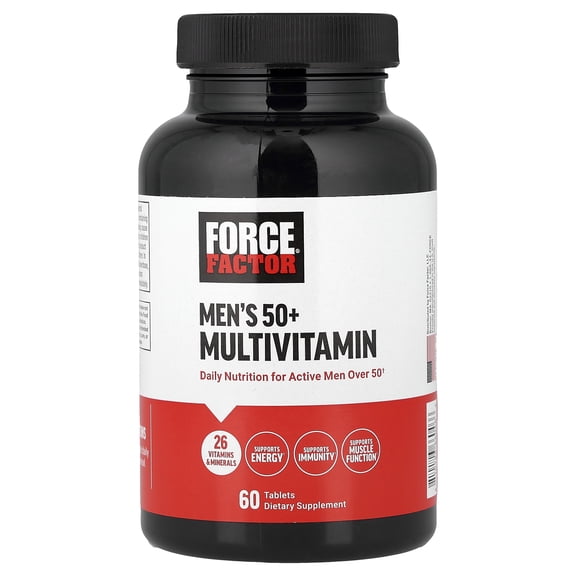 Force Factor Men's 50 Multivitamin, 60 Tablets