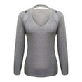 thumbnail image 3 of MESSUEN Open Weave Sweaters for Women Knitted Sweater Fall Sweaters for Women Summer Tops Women Basics Womens Tank Tops Womens Basic Tank Top Basic Womens Tops Gray S, 3 of 6
