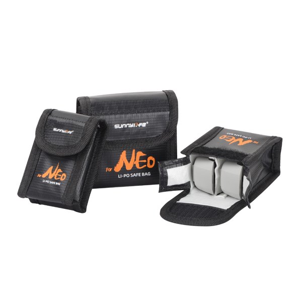 Sunnylife Drone Battery Safe Bag For DJI For NEO Battery Storage Explosion-proof Guard Bag Flame Retardant Protective Case