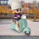 thumbnail image 5 of Muñeca Articulada en Motocicleta con Luz y Sonido para Niñas Rm Regalomex Azul Mediano, 5 of 5