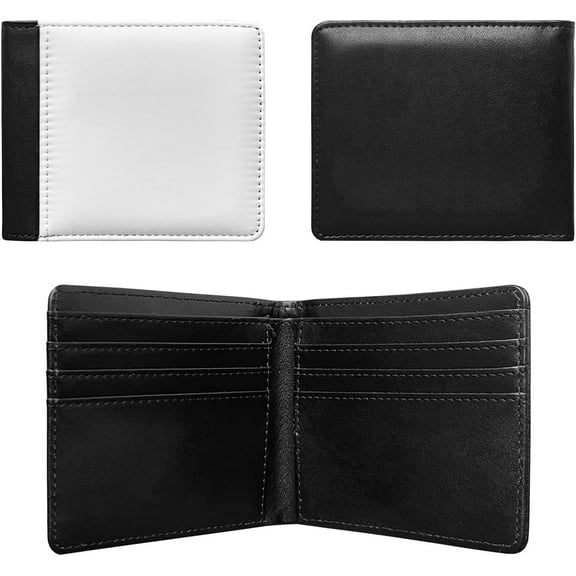 10 Pieces Sublimation Blanks Single Side Print Wallets Pu Leather Card Holder Gifts Wallets