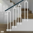 thumbnail image 3 of Premium Stair Railing Posts (4pcs), 100cm Iron Posts with Baked Paint, 180° Adjustable Top Bracket, Easy-Clean Surface, Suitable for Mobility-Impaired Users/Deck/Balcony, 3 of 17
