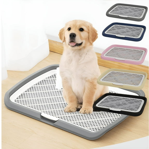 LAMIRO Puppy Pad Holder, Dog Potty Pad Tray, Reusable Indoor Dog Potty Tray with Mesh, Pee Pad Holder for Small & Large Dogs (18.5” x 14.57”)