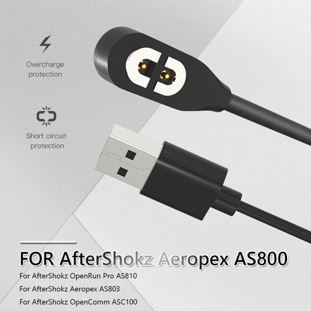 Cargador magnético de 60 cm/100 cm, piezas de repuesto, Cable de auricular para OpenComm ASC100