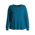 thumbnail image 7 of Terra & Sky Long Sleeve Pullover Relaxed Fit T-Shirt (Women's Plus) 1 Pack, 7 of 7