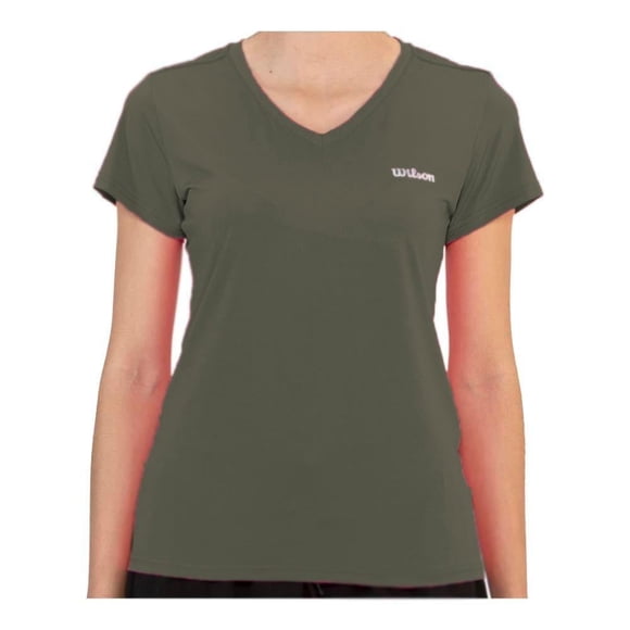 Playera Wilson para Mujer, Deportivo Verde Talla EG