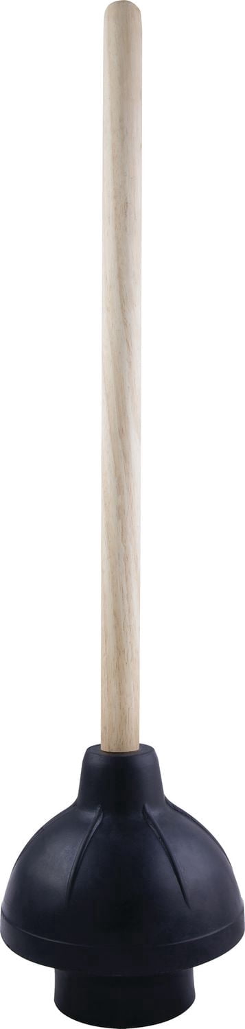 Débouchoir Master Plumber 6 po, ventouse Force Cup, manche en bois 18 po, noir