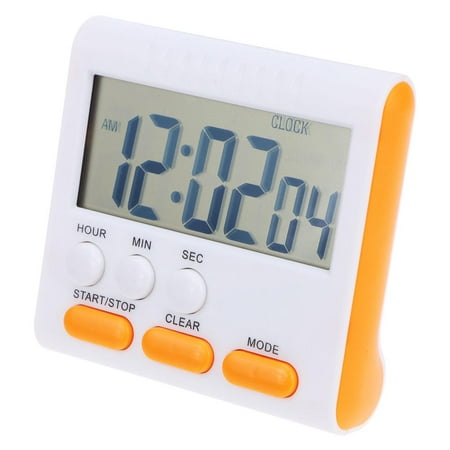 

FLOF Multi-function Electric LCD Digital Kitchen Timer Alarm Count Clock(Orange)