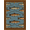 Blue, Pattern 2, variant on Design&I 2'x3' Washable Throw Rug Reel Map Details Lake Wildlife Lure Border Trophy Fishing Bass Refined for Hallway, Laundry Room, Low Profile Daily Traffic Ready Accent