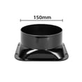 thumbnail image 1 of Duct Connector Square Flange Abs Plastic for 100-300mm Dia Hose Check Valve, 1 of 4