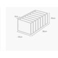 thumbnail image 2 of Underwear Drawer Panties Socks Collapsible Storage Box (Gray 7 Grid 36*25*20*4PCS), 2 of 5