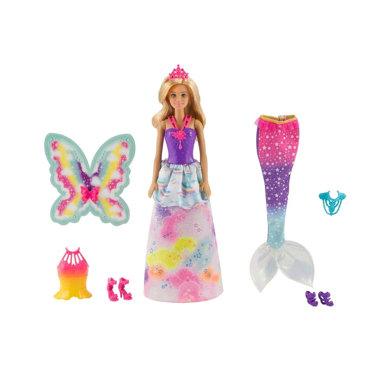 Barbie dreamtopia rainbow cove 7 doll gift set new arrivals