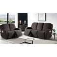 TAOCOCO Recliner Sofa Slipcovers 3 Pieces Couch Covers for Reclining