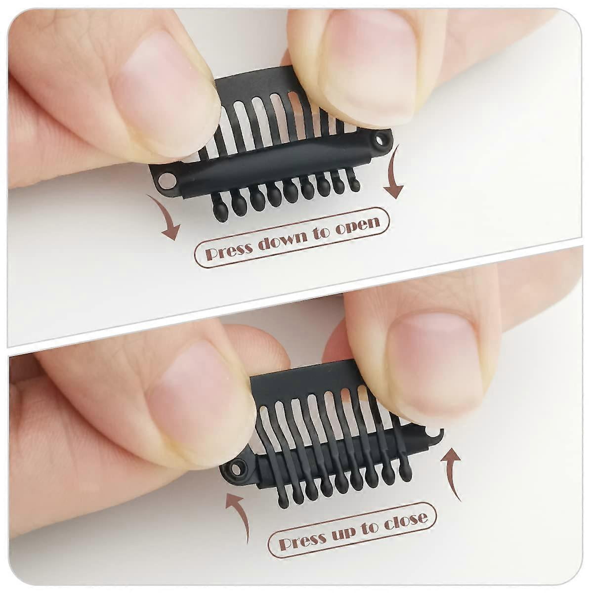 Wig Clips, 9 Teeth Small Snap Comb Wig Clips, Clips For Wig, Hair Extension Clips, Wig Accessories Clips, 30 Pack