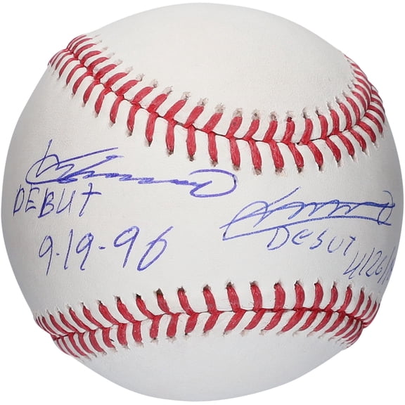 Vladimir Guerrero Jr. Toronto Blue Jays & Vladimir Guerrero Montreal Expos Autographed Baseball with Dual Debut Inscriptions - Fanatics Authentic Certified