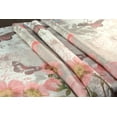 thumbnail image 2 of Serafina Home Pink Grey Butterfly Fabric Shower Curtain for Bathroom: Elegant Flower Garden Toile Design, 2 of 7