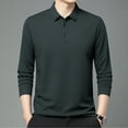 thumbnail image 3 of Men's Long Sleeve Plaid Polo Shirt- 9 Colors, 3 of 10