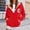 Red, variant on Womens Zip Up Hoodies Winter Sherpa Lined Sunflower Print Thermal Warm Sweatshirts with Pockets Casual Drawstring 2026 Comfy Coat