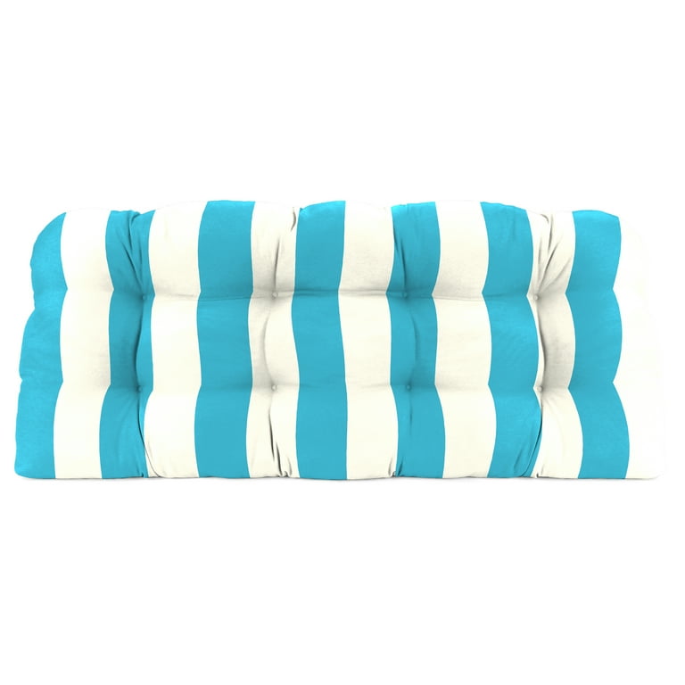 Jordan Manufacturing 3-Piece Cabana Turquoise Stripe Tufted