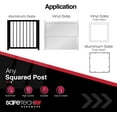 thumbnail image 3 of Safetech Hardware 22-inch Magnetic Top Pull Pool Gate Latch - Key Lockable | Pool Gate Safety Latch | Heavy Duty Vertical Self-Locking Latch | Vinyl & Aluminum/Metal Gates, Any Square Post - Black, 3 of 5