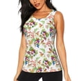 thumbnail image 3 of Goofa Wild Exotic Birds And Flowers Printed Womens Workout Tops for Women Sleeveless Yoga Shirts Athletic Running Tank Tops Sleeveless Gym Clothes Workout Apparel-Small, 3 of 9