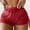 Red, variant on Clearance Clothes Under $5,Luxalzxs Shorts for Women Sexy Elastic Waist Sheer Mesh Pleated Side Tie Swimsuit Bottoms Fashion Solid Color See through Summer Beach Swim Shorts