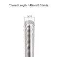 thumbnail image 2 of Uxcell Fully Threaded Rod M10 x 140mm 1.5mm Thread Pitch 304 Stainless Steel Right Hand Threaded Rods Bar Studs 4 Pack, 2 of 4
