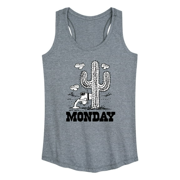 Peanuts - Spike Cactus Monday - Women's Racerback Tank Top
