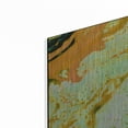 thumbnail image 2 of Luxe Metal Art 'Orange Lava' Metal Wall Art, 48"x24", 2 of 9