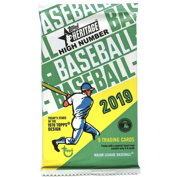 MLB Topps 2019 Heritage High Number Baseball Trading Card Pack (9 Cards!)