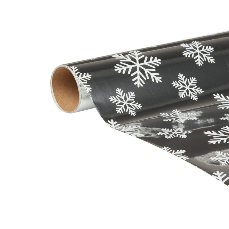 Metallic Silver Berry Sprig Burgundy Red Handmade Wrapping Paper Sheets W/  Deckled Edges 2 Sheets 