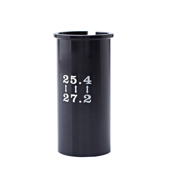 Eigraketly Tubo de asiento de bicicleta de montaña, asiento de bicicleta de carretera, tubo de tija de sillín, adaptador de manga reductora, Ciclismo negro 27.2 mm