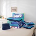 thumbnail image 4 of Erosebridal Cowboy Print Bedding Sets Queen Size, Hearts Pattern Rope Comforter Sets with Sheets, Western Desert Cactus Decor, Reversible 7 Pieces, 4 of 5