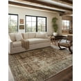 thumbnail image 1 of Magnolia Home by Joanna Gaines x Loloi Sinclair SIN-01 Collection Machine Washable Rust/Lagoon 2'-3" x 9'-6" Runner Rug, 1 of 8