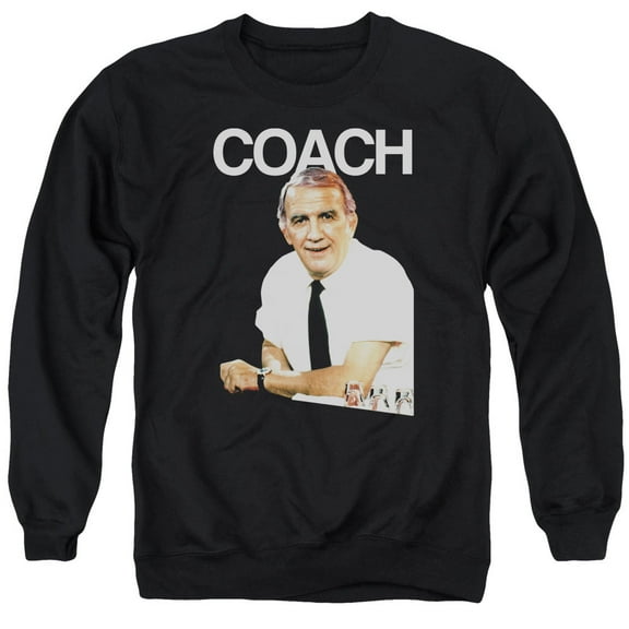 Cheers Coach Adult Crewneck Sweatshirt Black