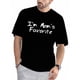 thumbnail image 1 of Camiseta informal de cuello redondo para hombre con estampado "Soy la favorita de mamá" - 100 % algodón, ligeramente elástica, tejido de punto, detalle de apliques, corte regular, ideal para las cuatr, 1 of 7