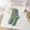thumbnail image 1 of Calcetines de verano con estampado de lunares y hilo, calcetines hasta la mitad de la pantorrilla para mujer, calcetines de moda con bonitos dibujos animados, calcetines de pelo para mujer, 1 of 6