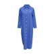 thumbnail image 4 of Falda larga y camisa de vestir lisa de moda para mujer: vestido tipo cárdigan de manga larga, poliéster, tallas S-XXL, adecuado para primavera/otoño, el color blanco puede ser transparente, 4 of 5