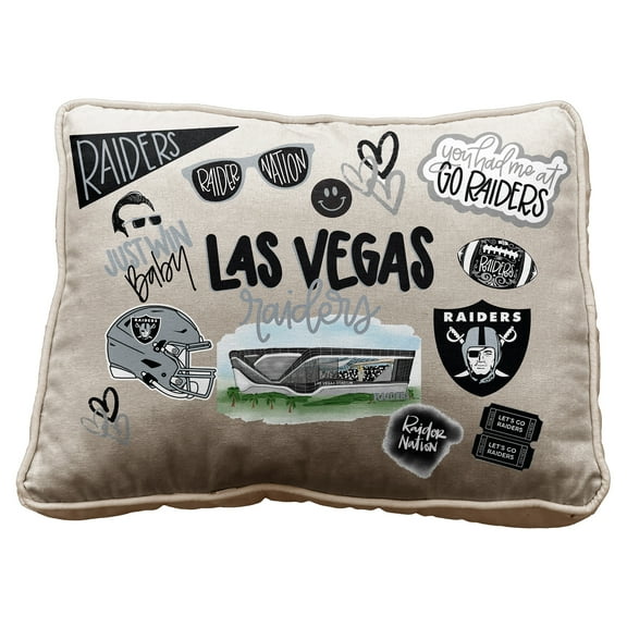 Pegasus Las Vegas Raiders 19" Loco Fan Canvas D-cor Pillow