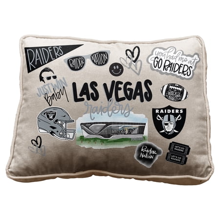 Pegasus Las Vegas Raiders 19 Loco Fan Canvas D-cor Pillow