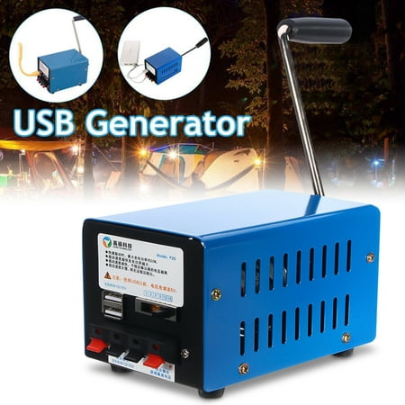 Portable Outdoor/Home Outdoor 20W Multifunction Portable Manual Crank Generator Emergency Survival Power