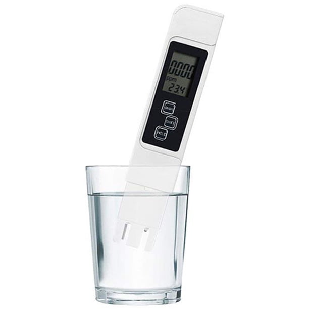 Prueba de calidad del agua, precisa y confiable, medidor TDS, medidor EC y medidor de temperatura 3 en 1, 0-9990 ppm, medidor de prueba de agua ideal para hidroponía, sistema Ro, piscina, acuario,