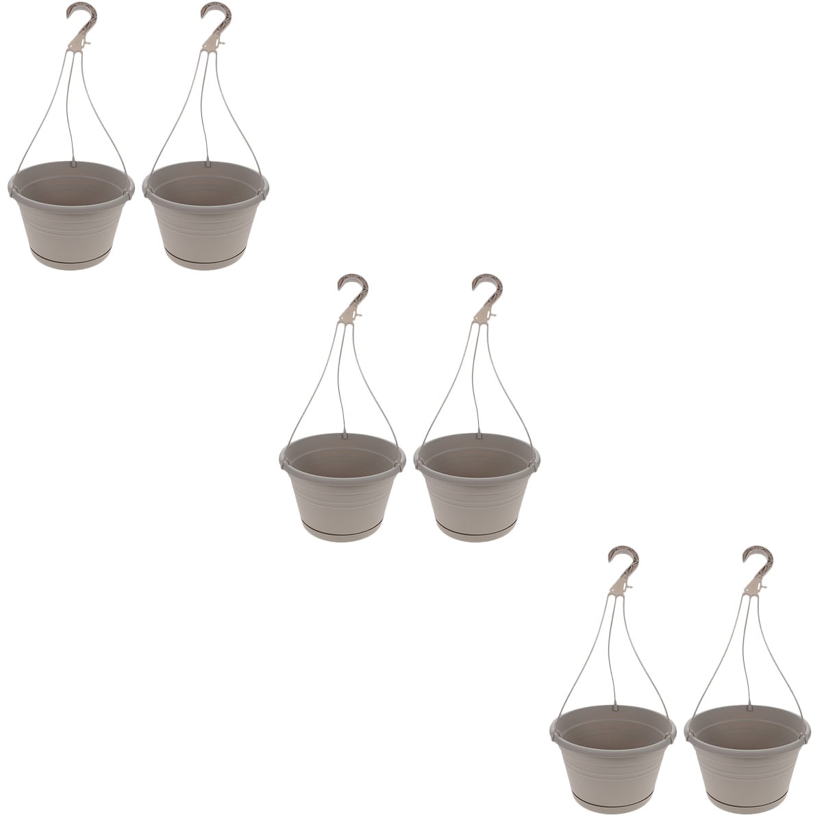 HOMEMAXS 6 pcs  Hanging Planter Pot Flower Hanging Basket Hanging Planter Decorative Flowerpot