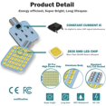 thumbnail image 3 of Bombillas LED Xishwon T10 921 922 912 194 4500 K 12 V 10 unidades, 3 of 7