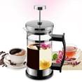 thumbnail image 4 of Double-Layer Stainless Steel Coffee Can Multi Function Coffee Pot Press Tea Kettle Manual Coffee Infuser for Home (600ml), 4 of 9