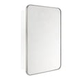 thumbnail image 3 of TEHOME Garnes Recessed or Surface Mount Framed Medicine Cabinet with Adjustable Shelves 24'' x 36'' - Brushed Nickel, 3 of 8