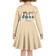 thumbnail image 3 of DISNIMO Kids Cat Dress for Girls Long Sleeve Midi Dresses for Girls Music Note Dress Kids Fall Casual Dresses for Girls 15-16 Winter Dresses Girl Kids Holiday Dress for Children Skater Dress Teens, 3 of 6