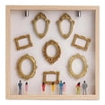 thumbnail image 2 of Kit de marco de caja de sombra con silueta de mini museo DIY para bodas y hogar. Madera, 2 of 9